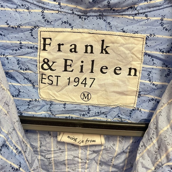 Frank & Eileen Blue Pattern Barry Button Down - Picture 3 of 11